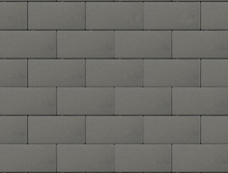 Тротуарная плитка Прямоугольник Лайн, 40 мм, серый, гладкая